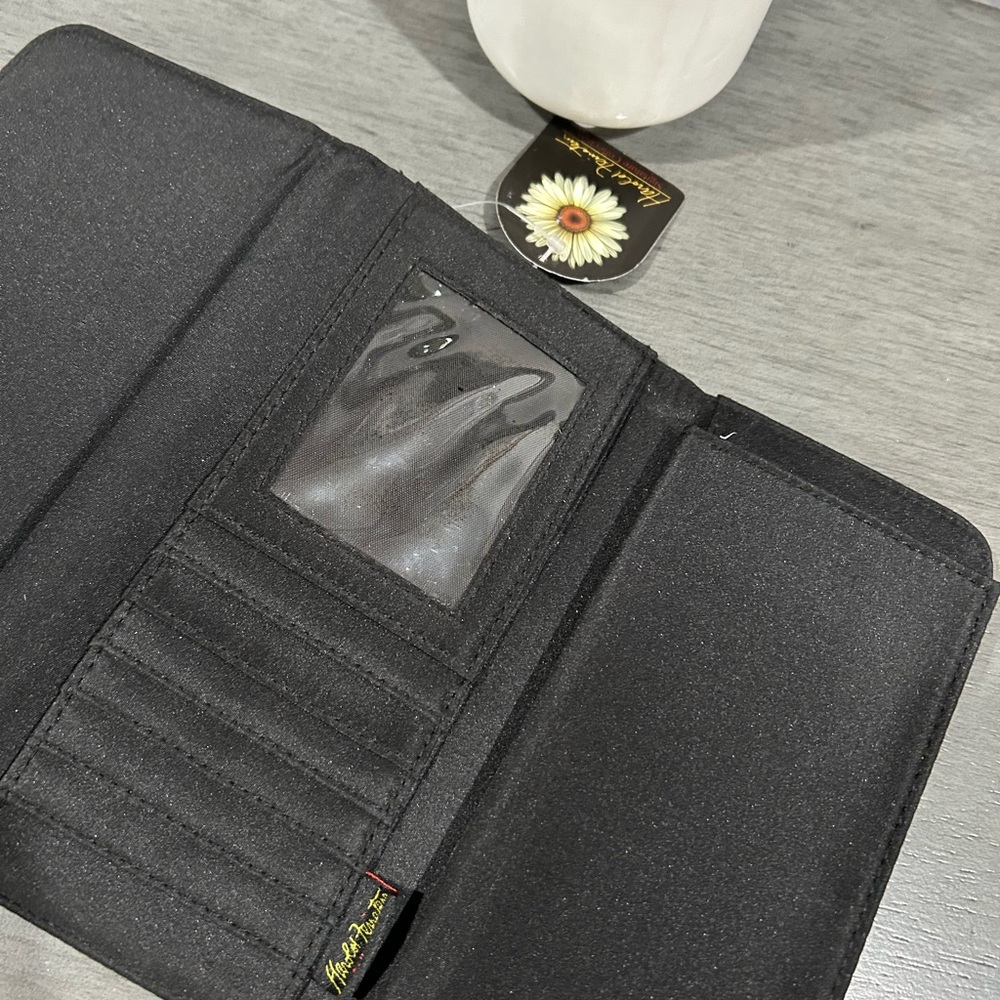 Black and Pink Floral Wallet - Picture 7 of 7